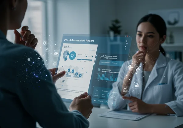 AI-driven report with personalized insights for PTSD therapy