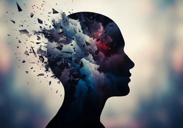 Abstract representation of subjective distress and trauma impact.