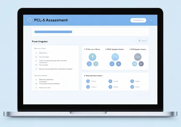 Online PCL-5 assessment interface example