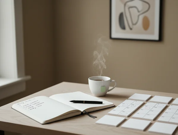 구조화된 확인을 위한 달력과 일기