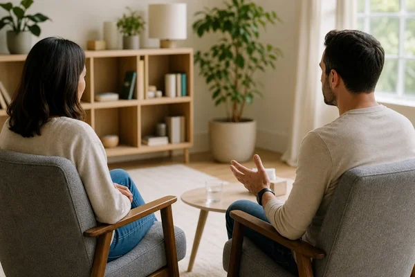Calm conversation with healthy boundaries